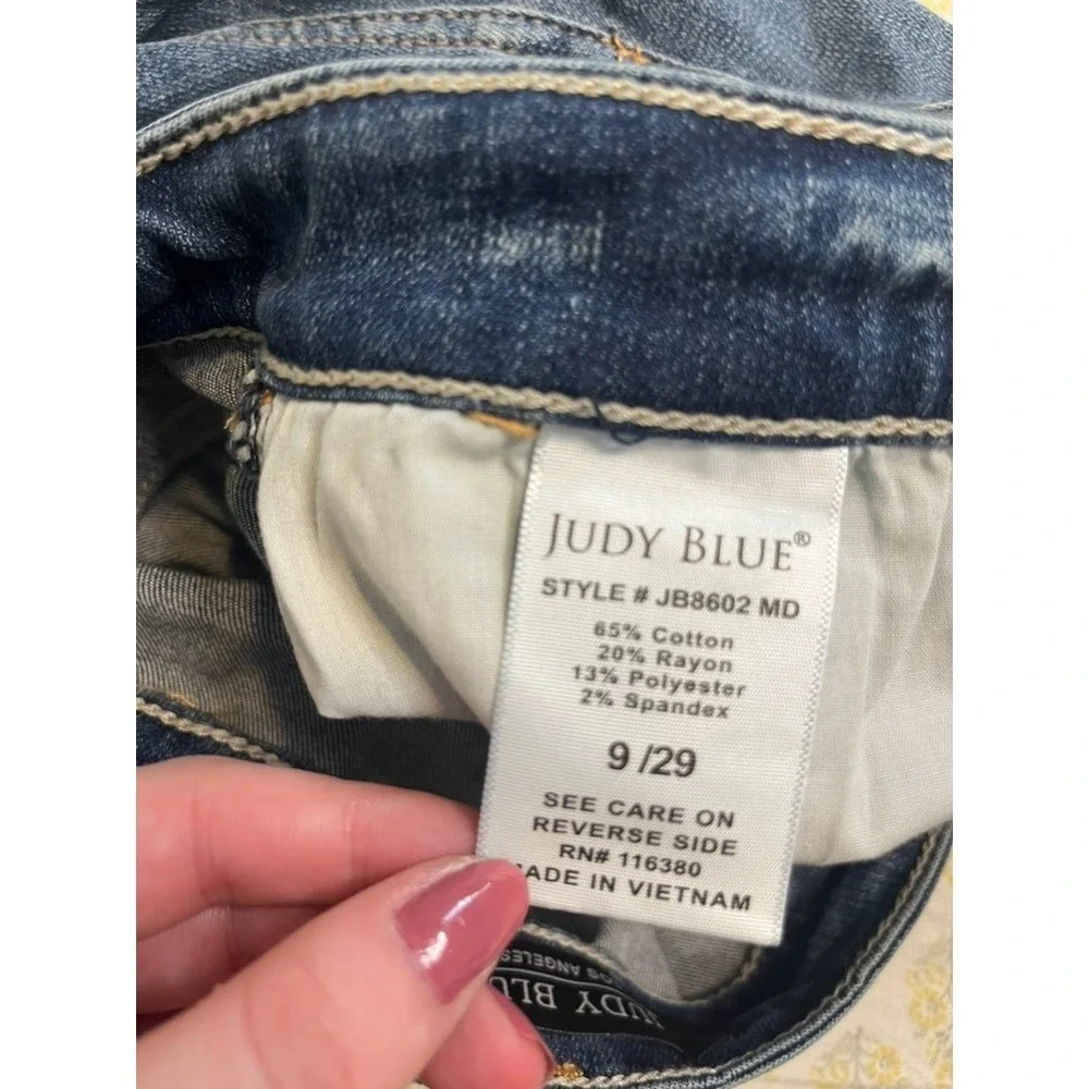 NWT Judy Blue Straight Leg‎ High Rise Medium Wash Jeans 8602 size 9/29
